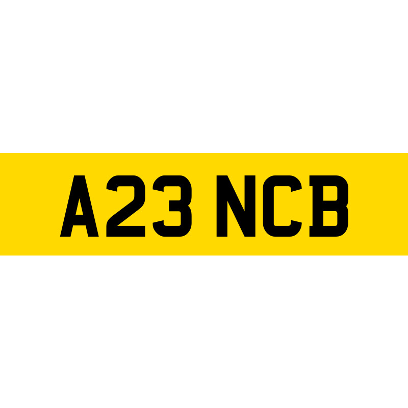 A23 NCB Number Plate | SwiftReg