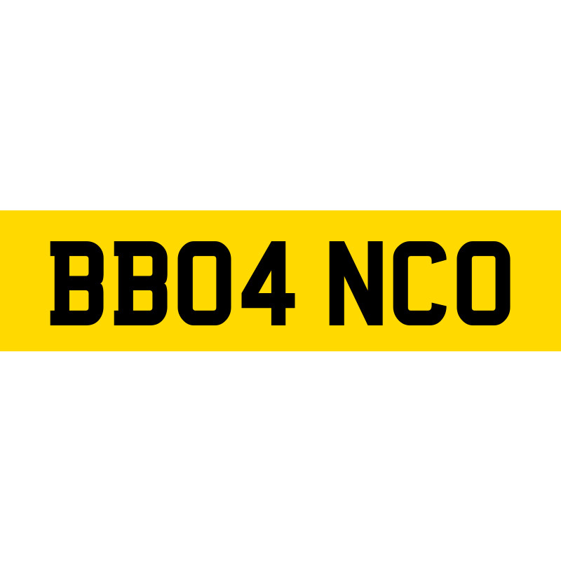 BB04 NCO Number Plate | SwiftReg