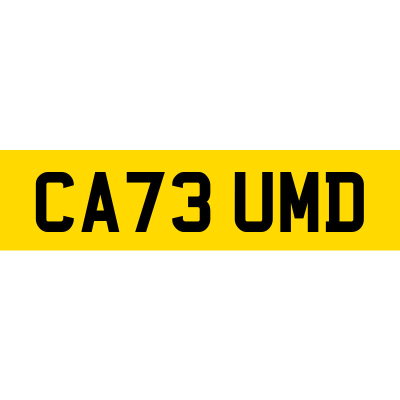 CA73 UMD Number Plate | SwiftReg