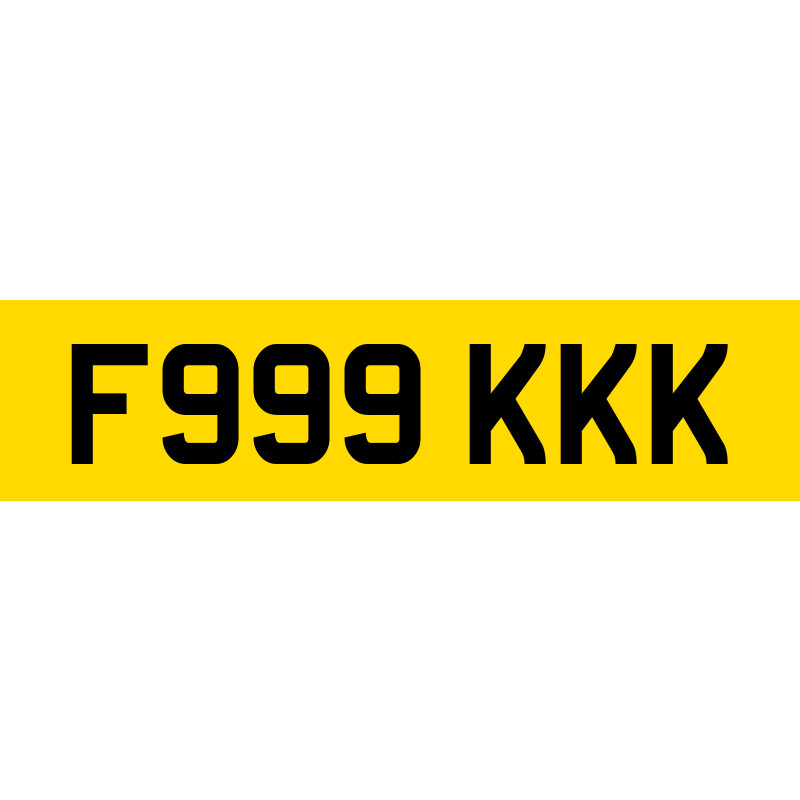 F999 KKK Number Plate | SwiftReg