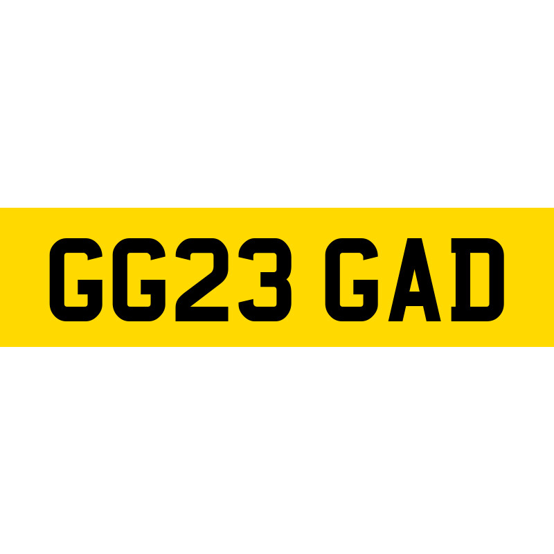 GG23 GAD Number Plate | SwiftReg