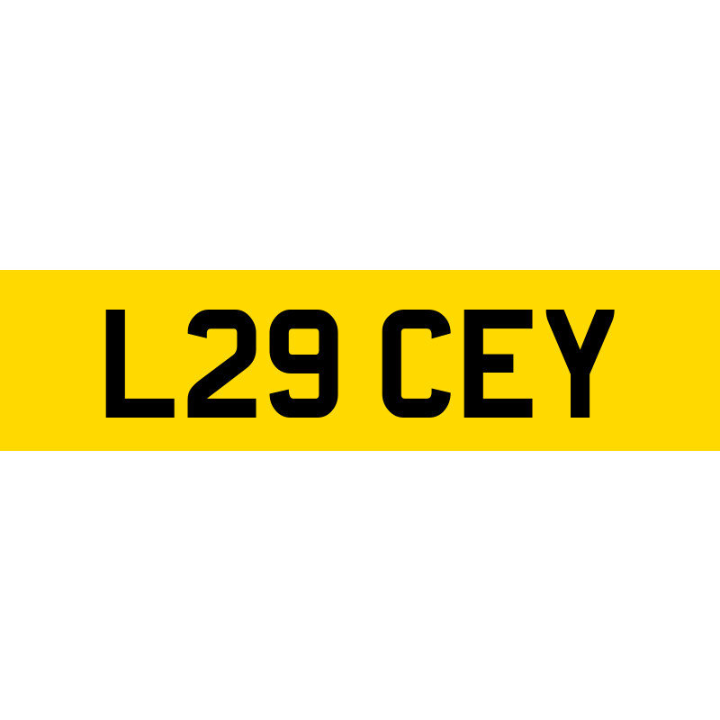 L29 CEY Number Plate | SwiftReg