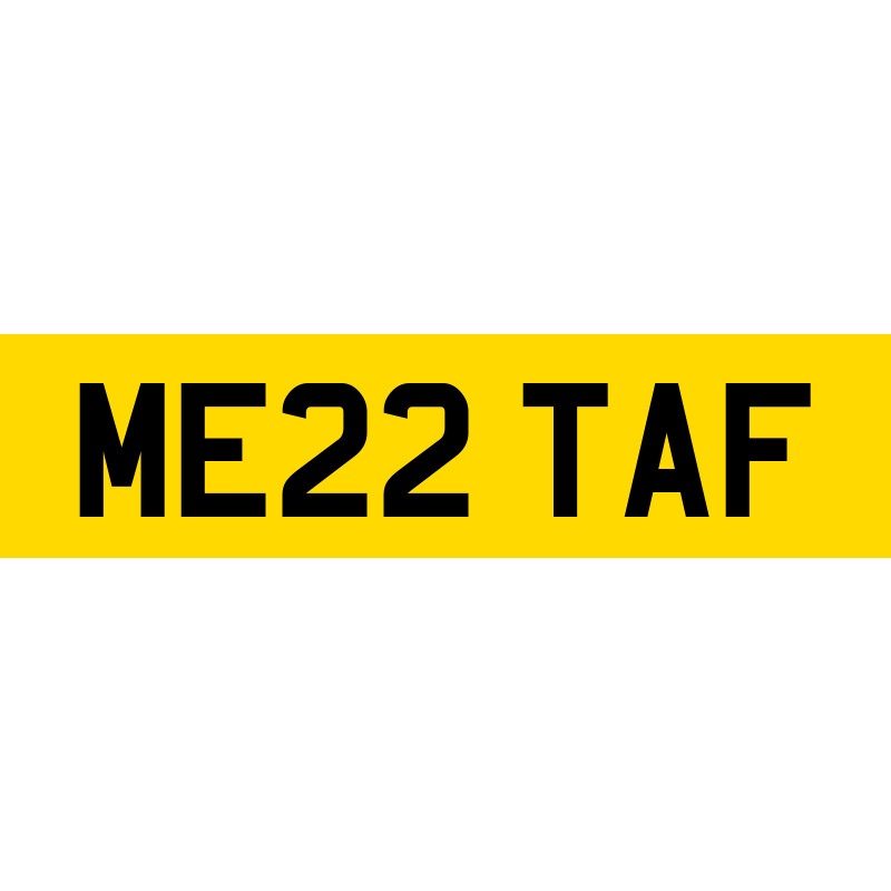 ME22 TAF Number Plate | SwiftReg