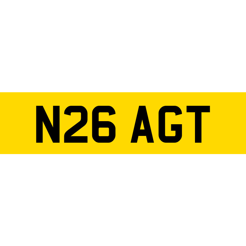 N26 AGT Number Plate | SwiftReg