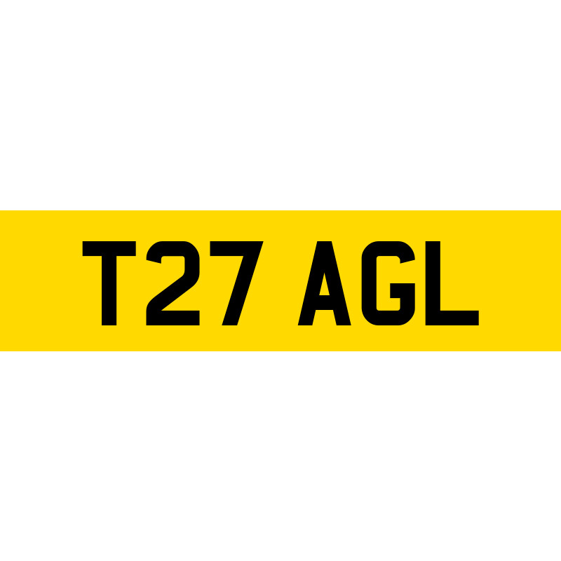 T27 AGL Number Plate SwiftReg