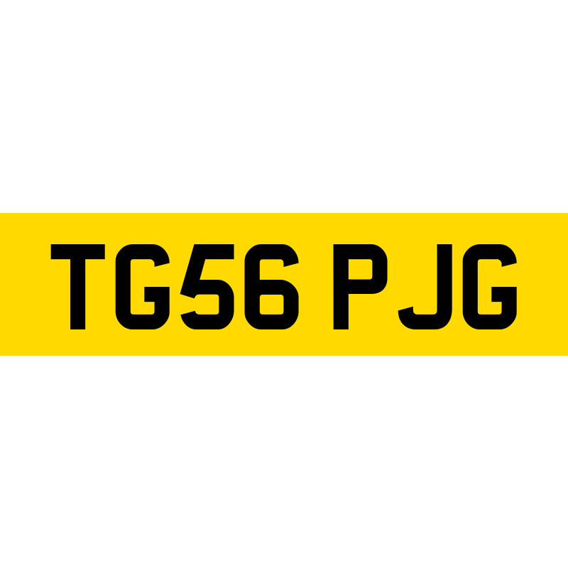 TG56 PJG Number Plate | SwiftReg