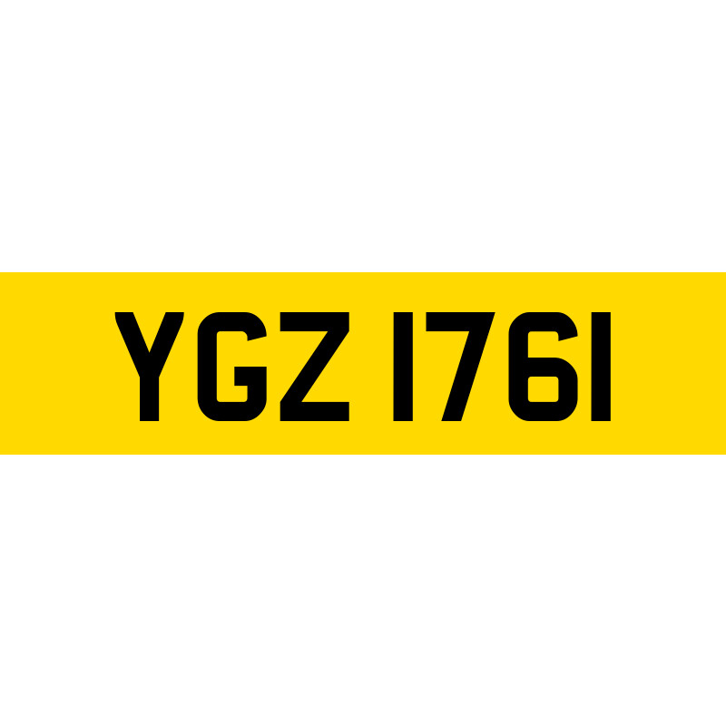 YGZ 1761 Number Plate | SwiftReg